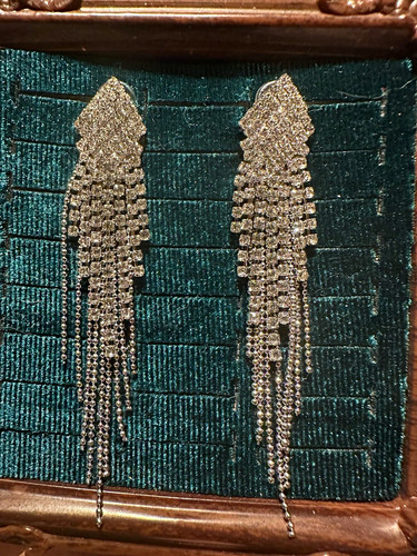 Silberfarbene strass kristall - silberfarbene,