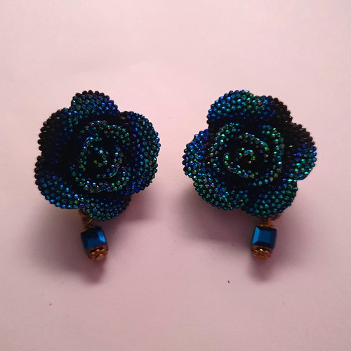 Ohrstecker ohrringe blume mit - ohrstecker,