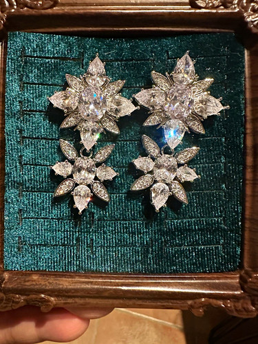 Silberfarbene strass - silberfarbene,