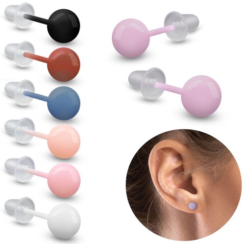 Keramik ohrstecker kugel perle - keramik,