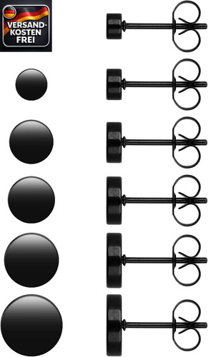 Edelstahl herren ohrringe - herren,