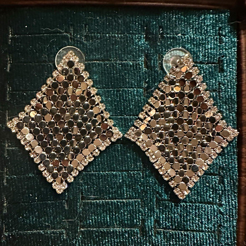 Silberfarbene strass - silberfarbene,