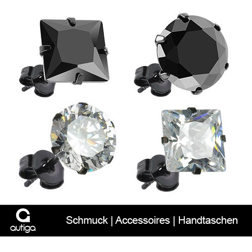 Ohrstecker zirkonia edelstahl - ohrstecker,
