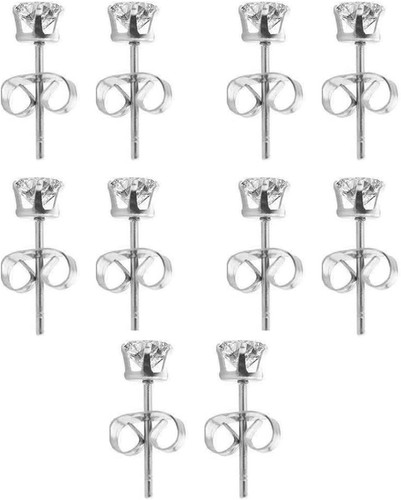 Paar ohrstecker silber - 5,